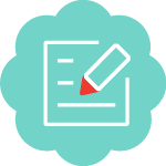 ikona formularza i ołówka