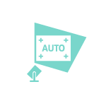 Ikona funkcji automatycznego dostosowania obrazu w projektorze The Freestyle