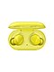 Zdjęcie produktu ukazujące parę żółtych słuchawek Galaxy Buds w etui