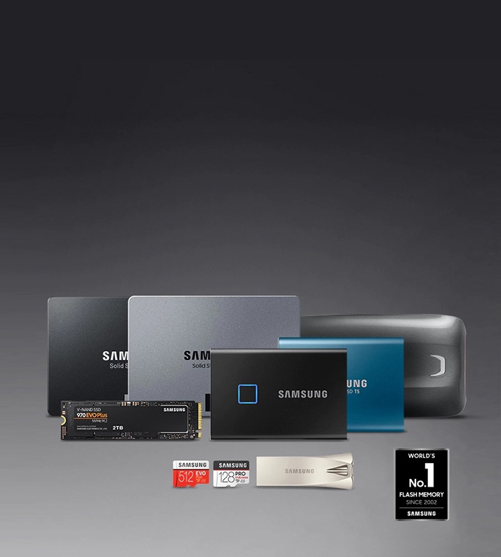Nośniki danych - dyski SSD i przenośne dyski SSD, karty pamięci i inne. Sprawdz niezawodne i szybkie nośniki danych od Samsung