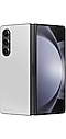 Galaxy Z Fold5: Szary, częściowo otwarty, pokazany od tyłu.