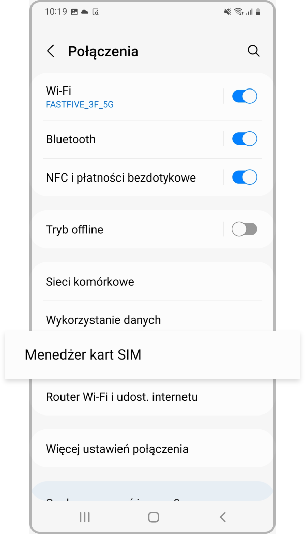 aktywacja karty eSIM, krok 2
