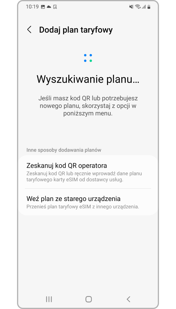 aktywacja karty eSIM, krok 4