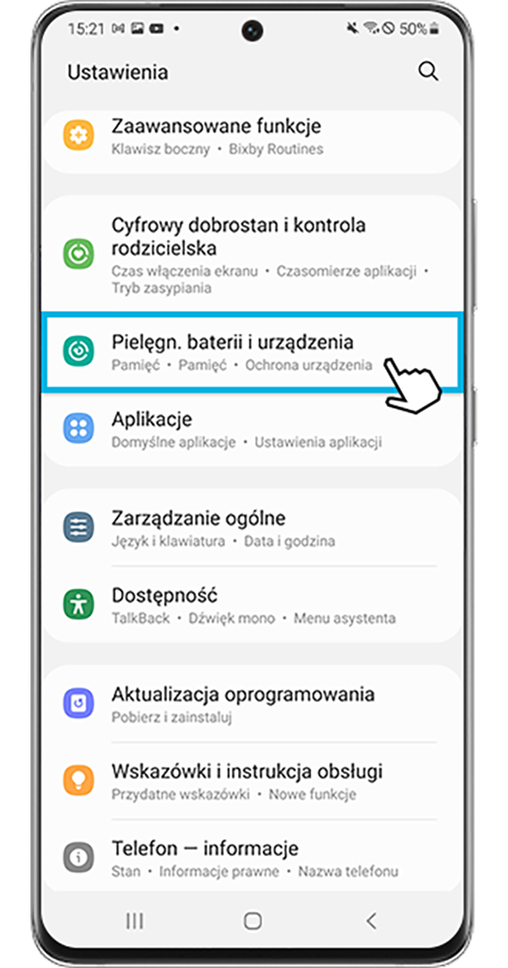 Ograničenja za korišćenje baterije u pozadini – 1. korak
