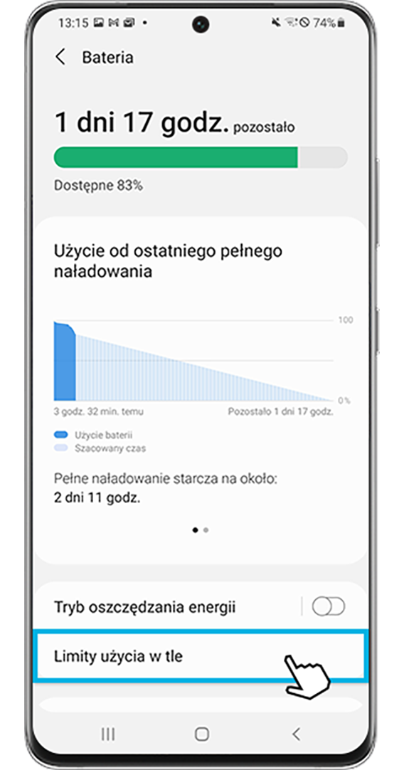 Ograničenja za korišćenje baterije u pozadini – 3. korak