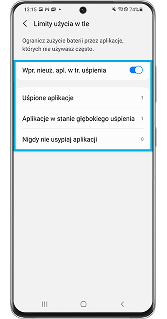Ograničenja za korišćenje baterije u pozadini – 4. korak