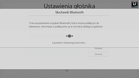 Łączenie z Samsung Level over