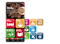 في شاشة Samsung Global Goals الرئيسية البلاط الملونة مع الرموز المفاهيمية تمثل كل من الأهداف 17. يوفر التطبيق للمستخدمين معلومات عن أهداف التنمية المستدامة.