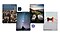 صورة مجمعة (كولاج) لمشاهد تُحيط بها أيقونتان لتطبيقي Adobe Lightroom وSamsung Quick Share. تم التقاط الصورة باستخدام هاتف #withGalaxy S22 Ultra