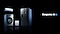 تظهر سلسلة منتجات Samsung’s Bespoke AI جهاز غسيل ملابس Bespoke AI Laundry بصفتين، وجهاز غسيل ملابس Bespoke AI Jet Ultra، وثلاجة Bespoke Four-Door Flex. شعار Bespoke AI.