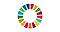 Ícone Samsung Global Goals – um ícone circular colorido com o centro branco.