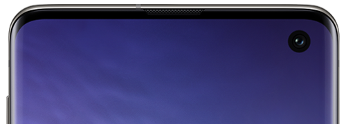 Câmara frontal do Galaxy S10