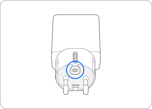 carregador com 3 dentes com ligação à terra