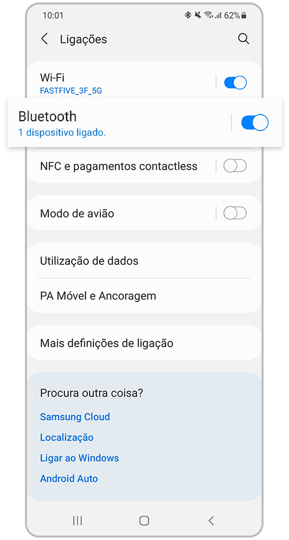 verificar se o Bluetooth está ativado