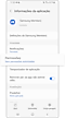 Selecionar permissões da aplicação.