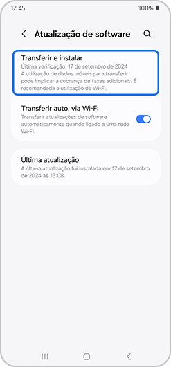 como atualizar o software