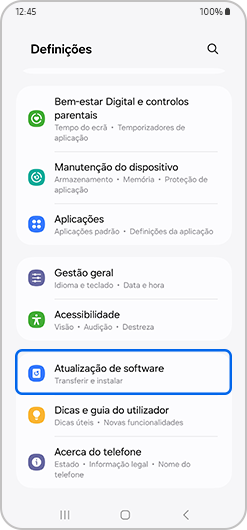 como atualizar o software