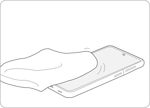 Secar o dispositivo Galaxy