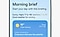 Interface do Agora Resumo no smartphone Galaxy