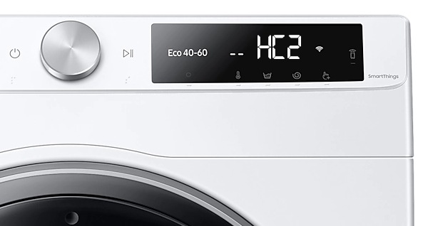 Código de erro HC2 na máquina de secar