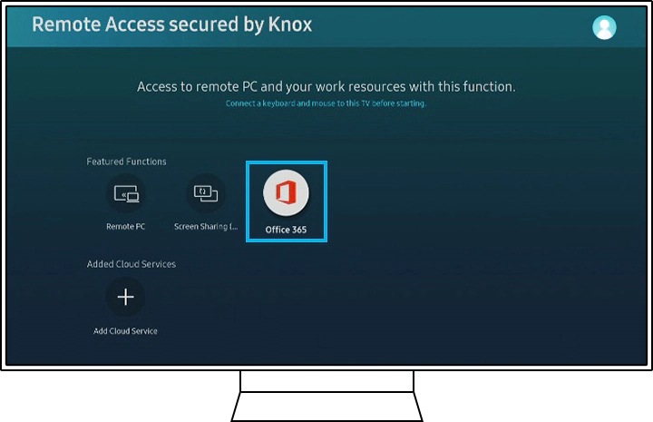 painel principal de acesso remoto para office365