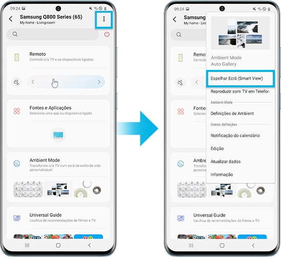 Projeção utilizando SmartThings 2º passo