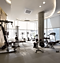 4 vías instalado en el gimnasio del hotel
