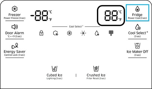 fridge button