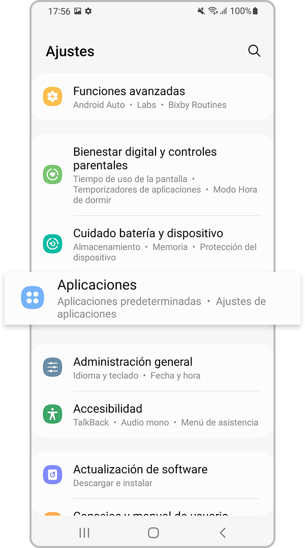 Ajustes de Aplicación