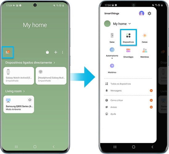 paso 1 del inicio de SmartThings