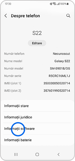 informații software