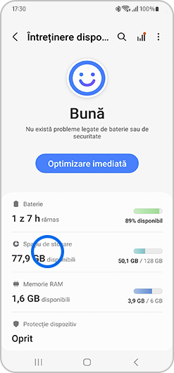 întreținere dispozitiv stocare