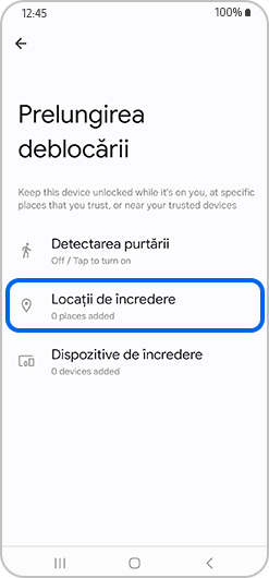 Ecranul „Prelungirea deblocării”