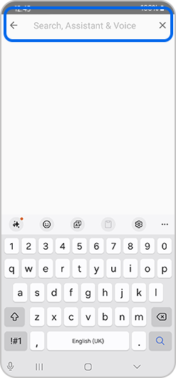 Bara de căutare „Caută o locație”