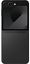 Galaxy Z Flip6 în culoarea Crafted Black văzut din spate.