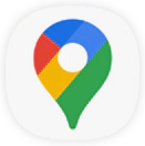 Este afișat simbolul pentru Hărți Google (Google Maps)