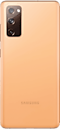 Telefon Galaxy S20 FE culoare Cloud Orange văzut din spate