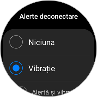 Lista setărilor pentru Alerte deconectare