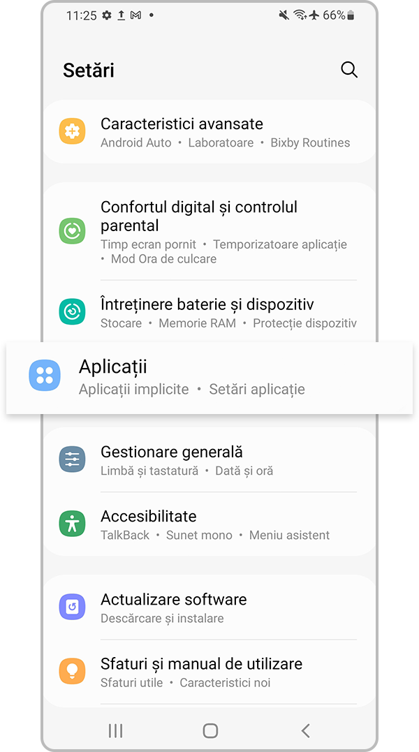 Selectează Aplicații