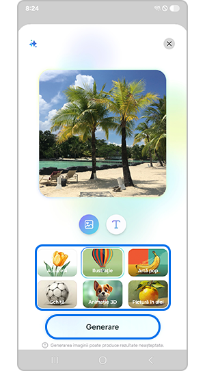 Atingeți conceptul și Generare