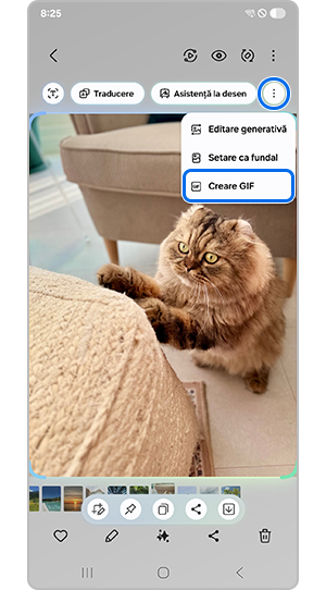 Atingeți Creare GIF