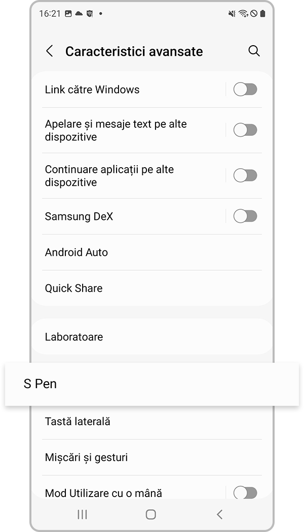 realizare fotografie cu s pen s22 s pasul 2