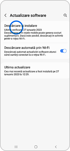 Atinge Descărcare și instalare