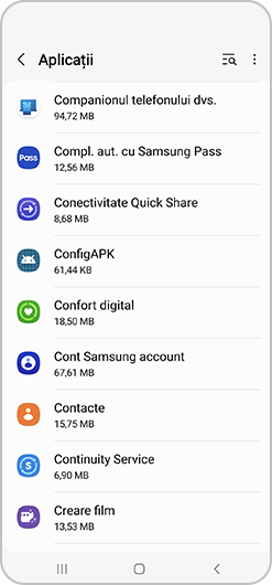 Derulează în jos și atinge USBSettings