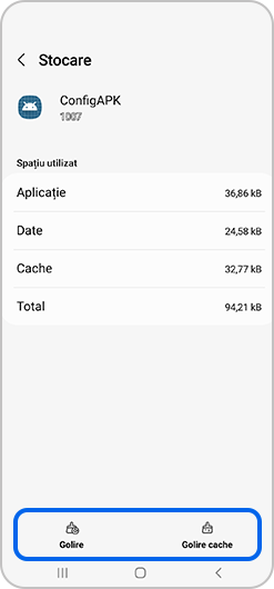 Atinge Golire și Golire cache