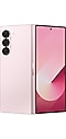 Galaxy Z Fold6 u ružičastoj boji prikazan sa zadnje strane.