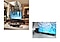 Najpre se na Samsung TV-u vidi Soundbar Q serije u prijatnoj dnevnoj sobi. Onda se na ekranu pojavljuju tri bežična zadnja zvučnika, Samsung TV i Soundbar Q serije.