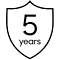 Icon of 5-year warranty in Samsung Data Center SSD drives