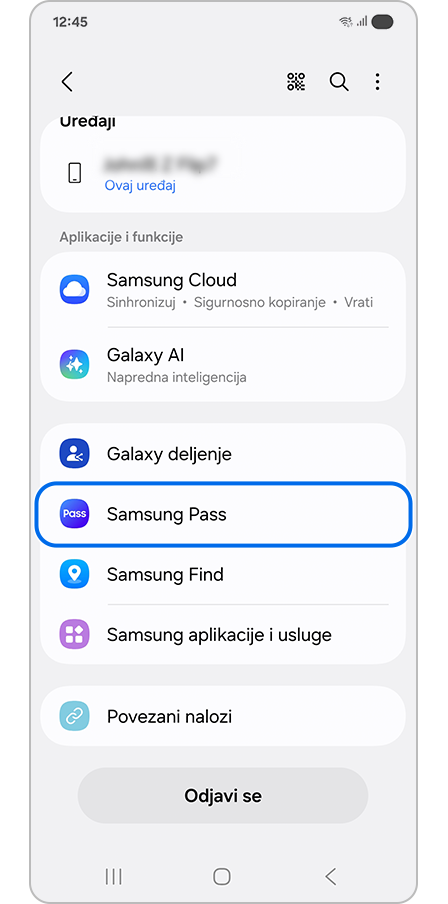 Izbor Samsung Pass