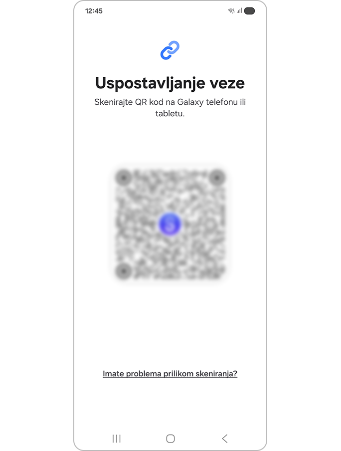 Skeniranje QR koda sa novog uređaja